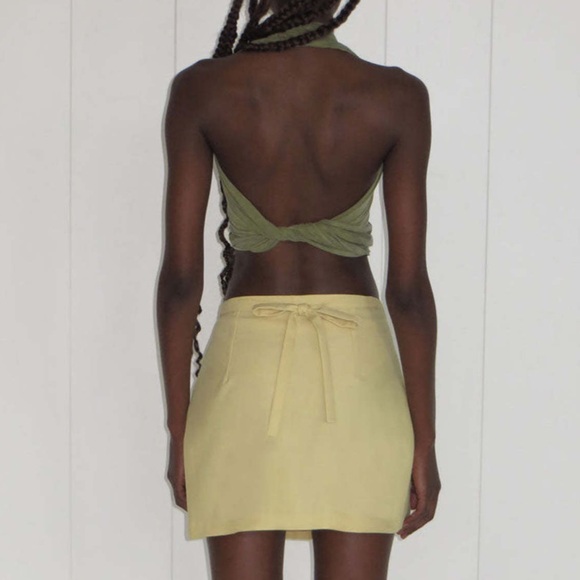 Paloma Wool Butter Yellow Elia Skirt - Picture 2 of 5